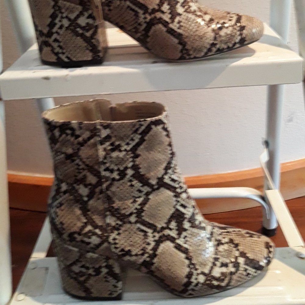 Animal Print Boots (geometric design)